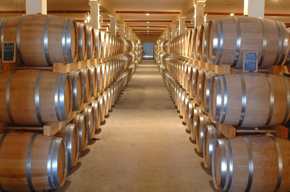 Parc de barriques en chêne et en acacia