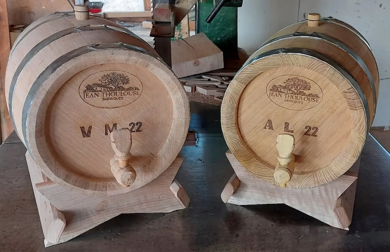 Les vinaigriers et les tonnelets peuvent être utilisés pour faire des essais